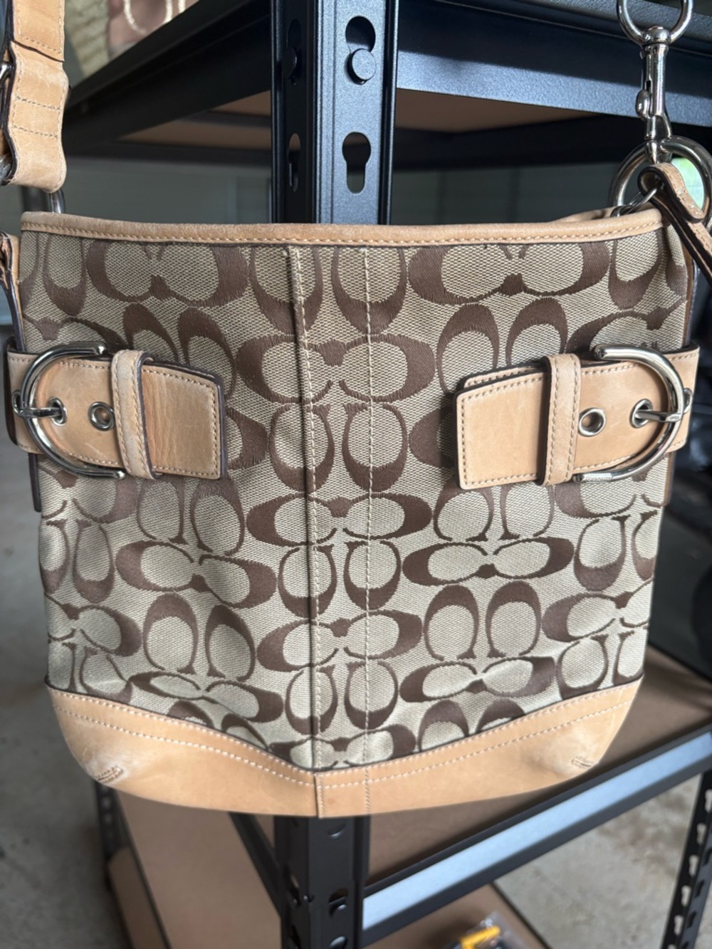 Coach 3574 Signature Canvas Soho Shoulder Purse - Picture 2 of 10